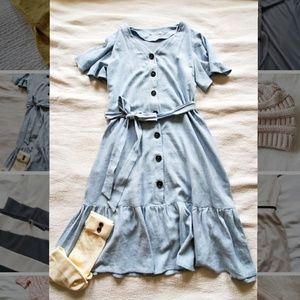 Cos Femme Light Blue Dress